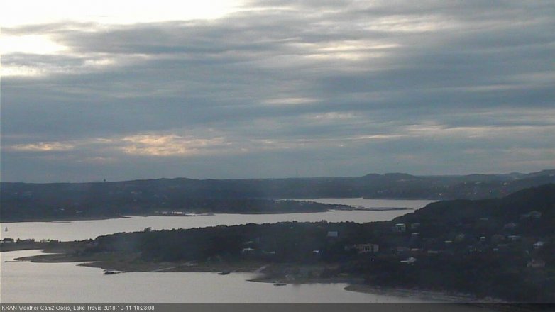 Lake Travis webcam, October 11, 2018 5:25 PM CT