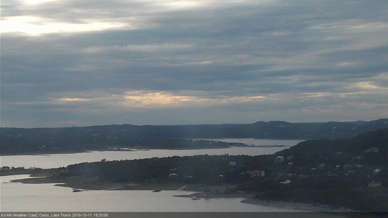 Lake Travis webcam, October 11, 2018 5:30 PM CT