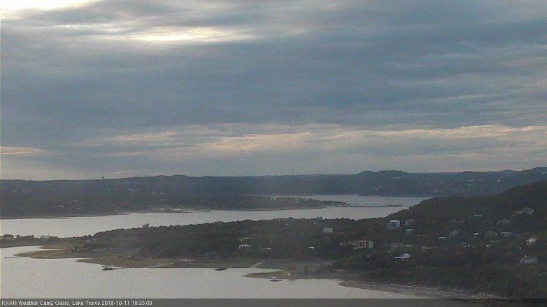 Lake Travis webcam, October 11, 2018 5:35 PM CT