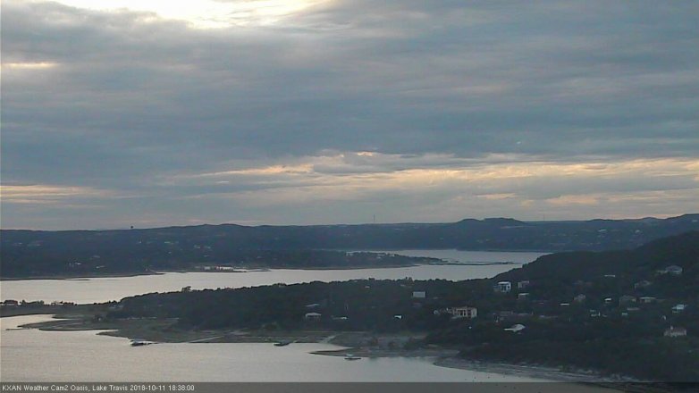 Lake Travis webcam, October 11, 2018 5:40 PM CT