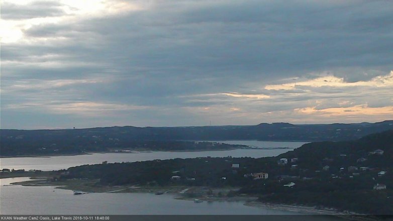 Lake Travis webcam, October 11, 2018 5:50 PM CT