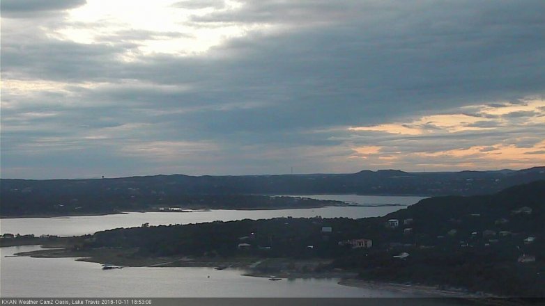 Lake Travis webcam, October 11, 2018 5:55 PM CT