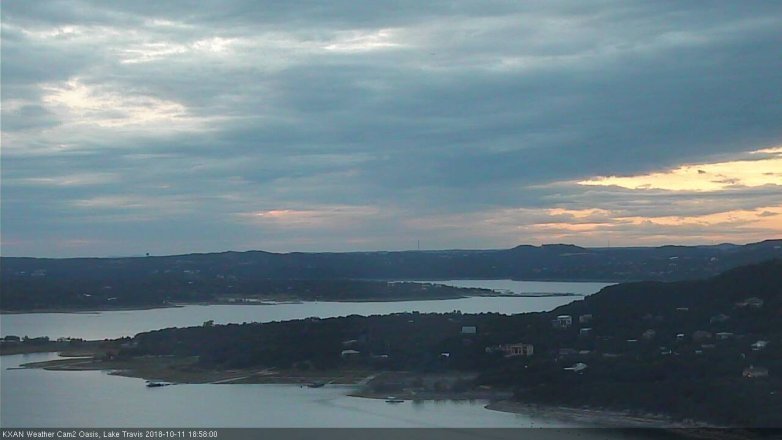 Lake Travis webcam, October 11, 2018 6:00 PM CT