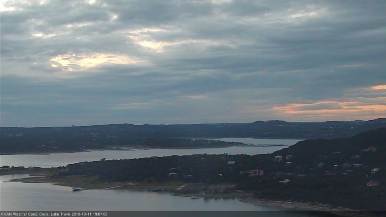 Lake Travis webcam, October 11, 2018 6:10 PM CT