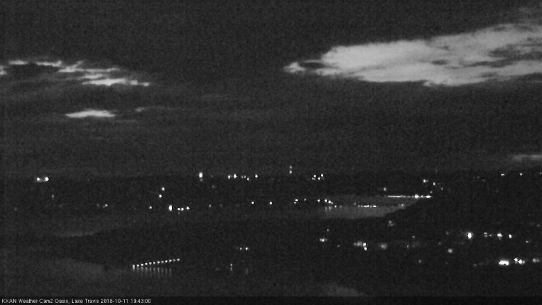 Lake Travis webcam, October 11, 2018 6:45 PM CT