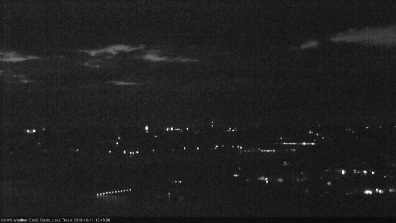 Lake Travis webcam, October 11, 2018 6:50 PM CT