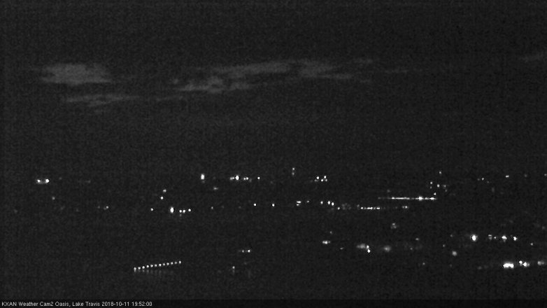 Lake Travis webcam, October 11, 2018 6:55 PM CT