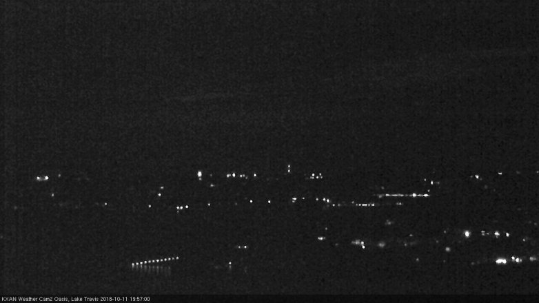Lake Travis webcam, October 11, 2018 7:00 PM CT