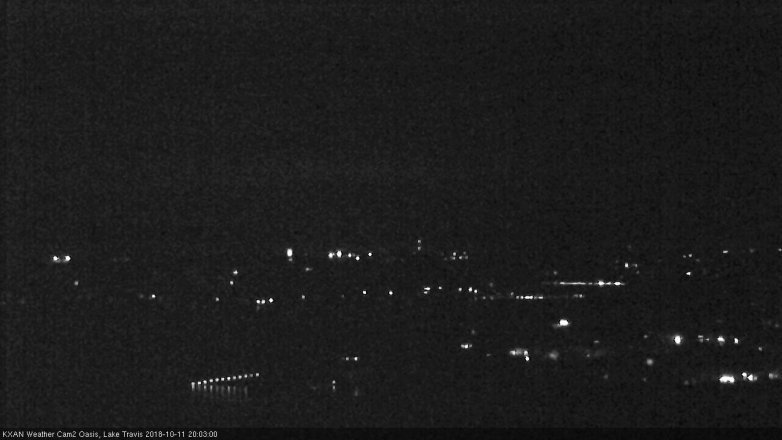 Lake Travis webcam, October 11, 2018 7:05 PM CT