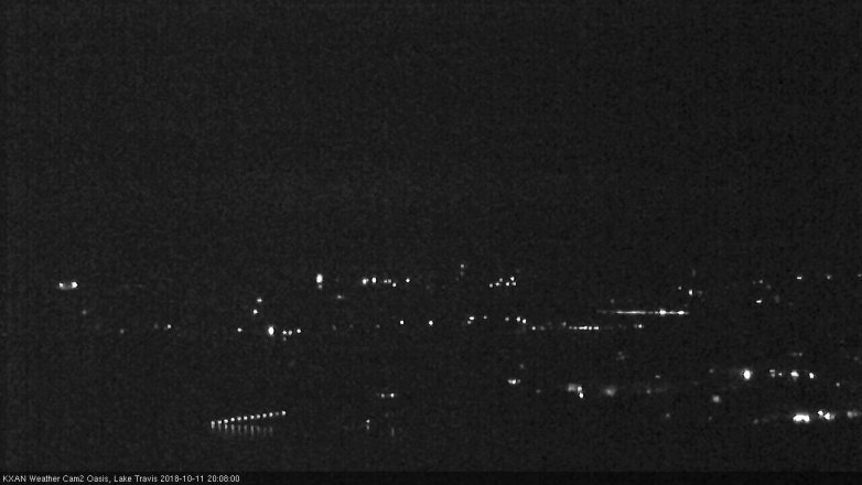 Lake Travis webcam, October 11, 2018 7:10 PM CT