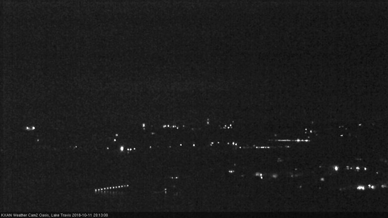 Lake Travis webcam, October 11, 2018 7:15 PM CT