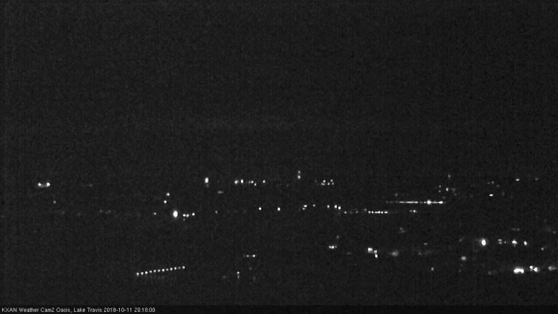 Lake Travis webcam, October 11, 2018 7:20 PM CT
