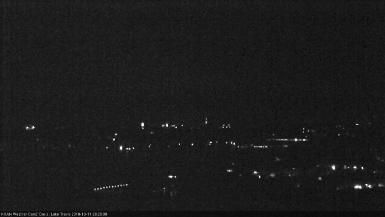 Lake Travis webcam, October 11, 2018 7:30 PM CT
