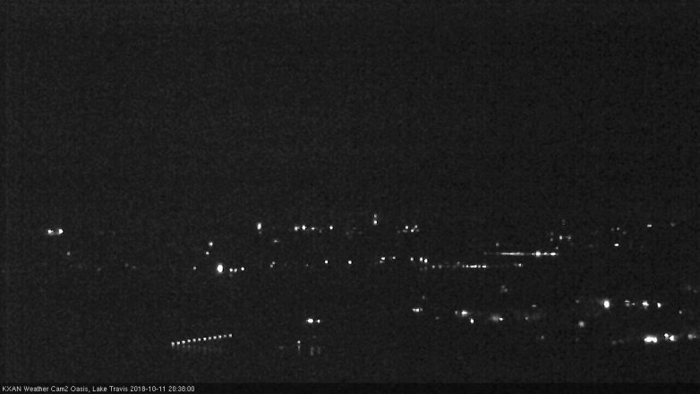 Lake Travis webcam, October 11, 2018 7:40 PM CT
