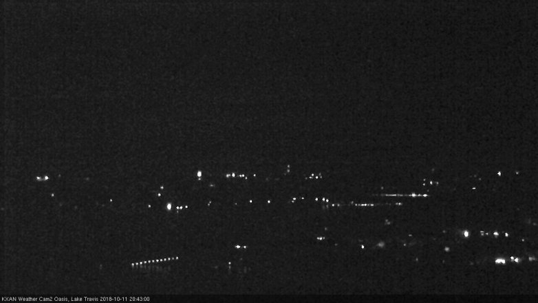 Lake Travis webcam, October 11, 2018 7:45 PM CT