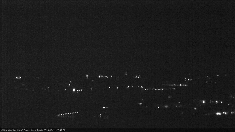 Lake Travis webcam, October 11, 2018 7:50 PM CT
