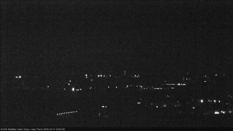 Lake Travis webcam, October 11, 2018 7:55 PM CT