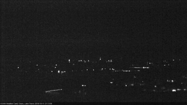 Lake Travis webcam, October 11, 2018 8:15 PM CT