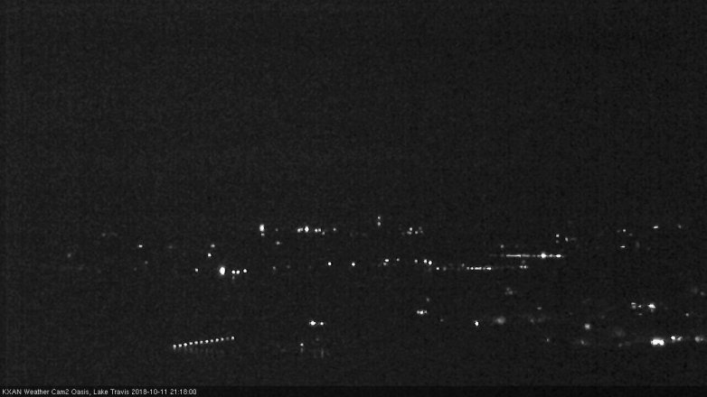 Lake Travis webcam, October 11, 2018 8:20 PM CT