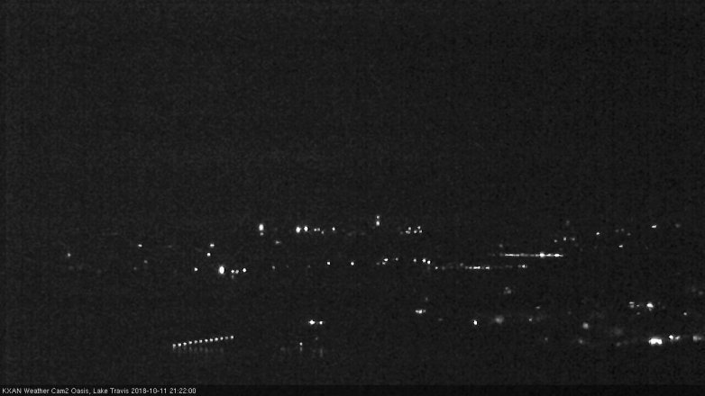 Lake Travis webcam, October 11, 2018 8:25 PM CT