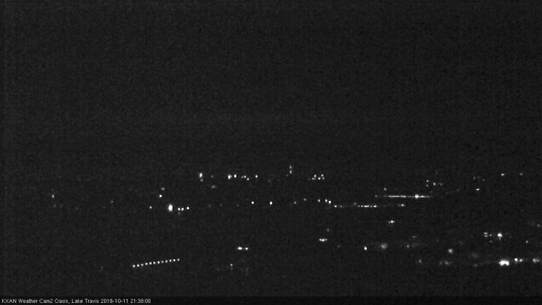 Lake Travis webcam, October 11, 2018 8:40 PM CT