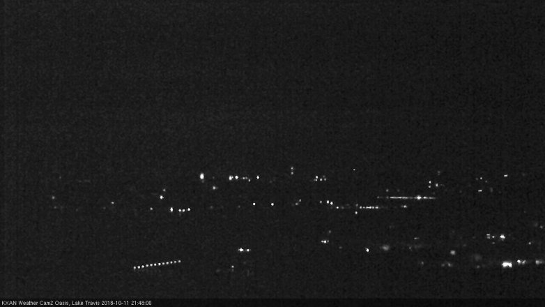 Lake Travis webcam, October 11, 2018 8:50 PM CT