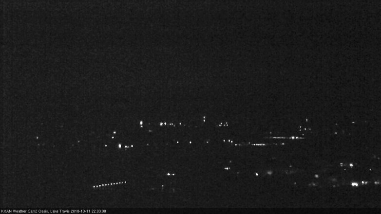 Lake Travis webcam, October 11, 2018 9:05 PM CT