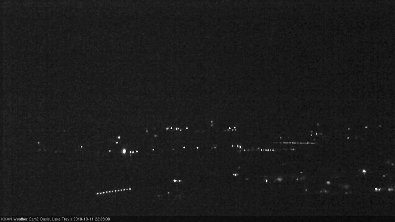 Lake Travis webcam, October 11, 2018 9:25 PM CT