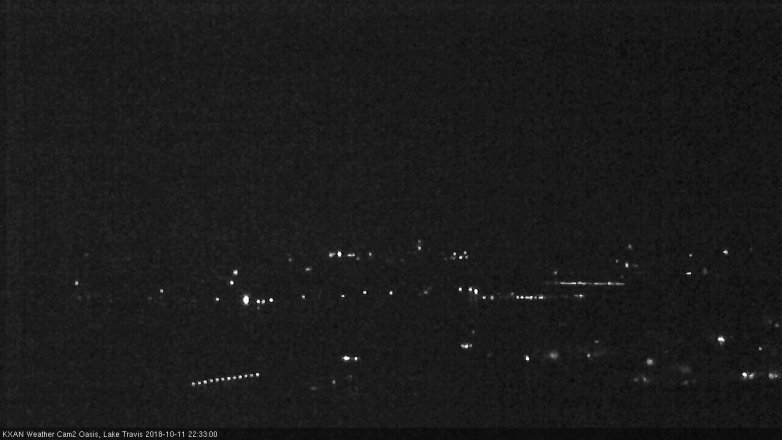Lake Travis webcam, October 11, 2018 9:35 PM CT