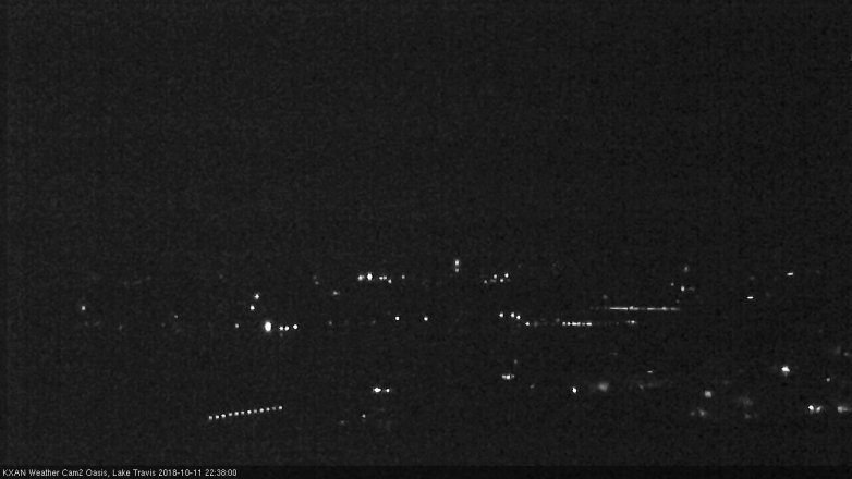 Lake Travis webcam, October 11, 2018 9:40 PM CT