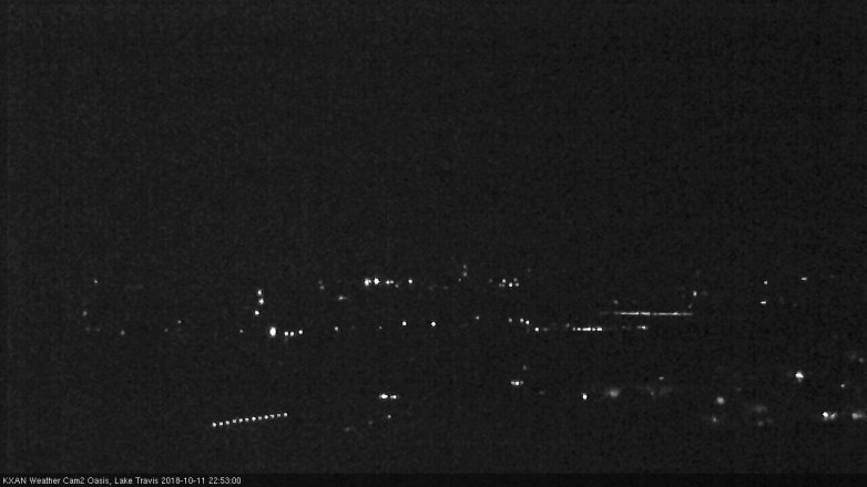 Lake Travis webcam, October 11, 2018 9:55 PM CT