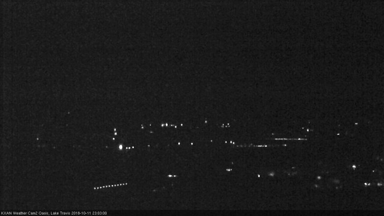 Lake Travis webcam, October 11, 2018 10:05 PM CT
