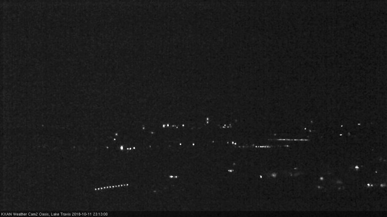 Lake Travis webcam, October 11, 2018 10:15 PM CT