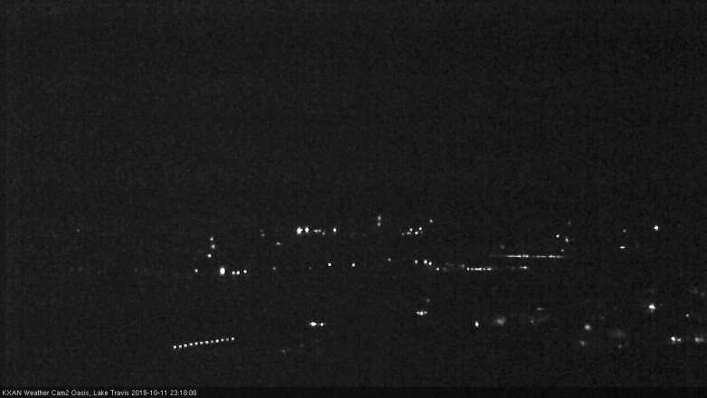 Lake Travis webcam, October 11, 2018 10:20 PM CT