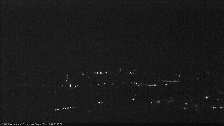 Lake Travis webcam, October 11, 2018 10:25 PM CT