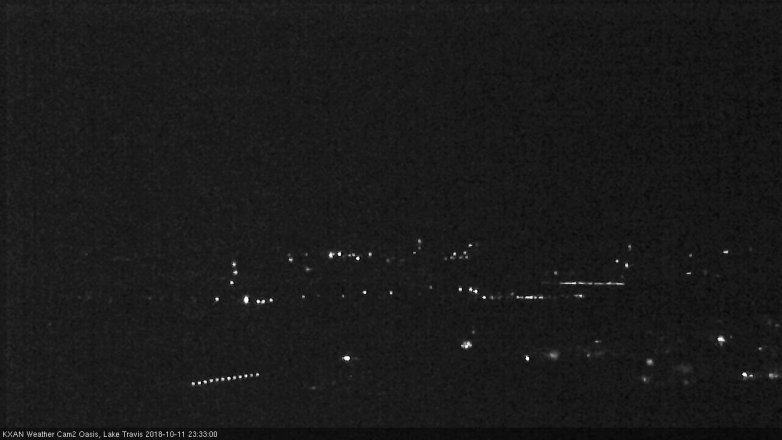Lake Travis webcam, October 11, 2018 10:35 PM CT