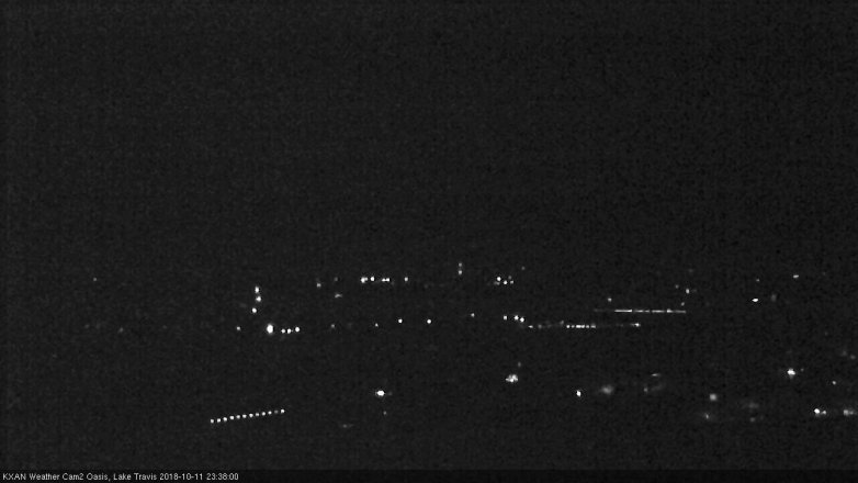 Lake Travis webcam, October 11, 2018 10:40 PM CT