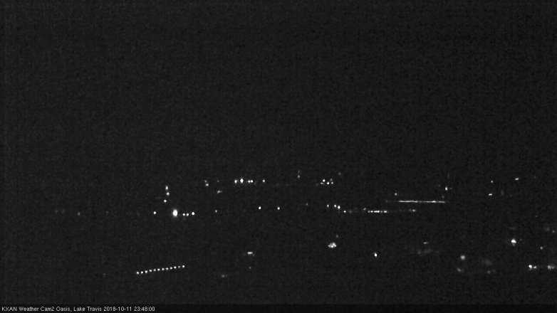 Lake Travis webcam, October 11, 2018 10:50 PM CT