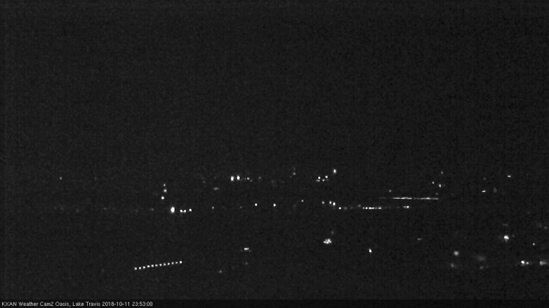 Lake Travis webcam, October 11, 2018 10:55 PM CT