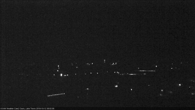 Lake Travis webcam, October 11, 2018 11:05 PM CT