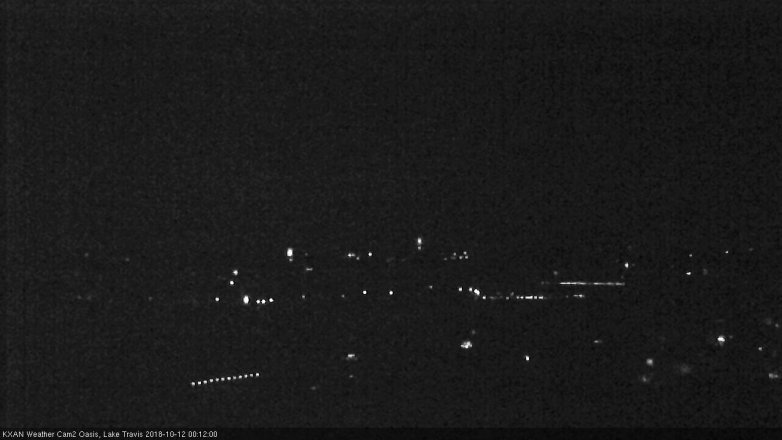 Lake Travis webcam, October 11, 2018 11:15 PM CT