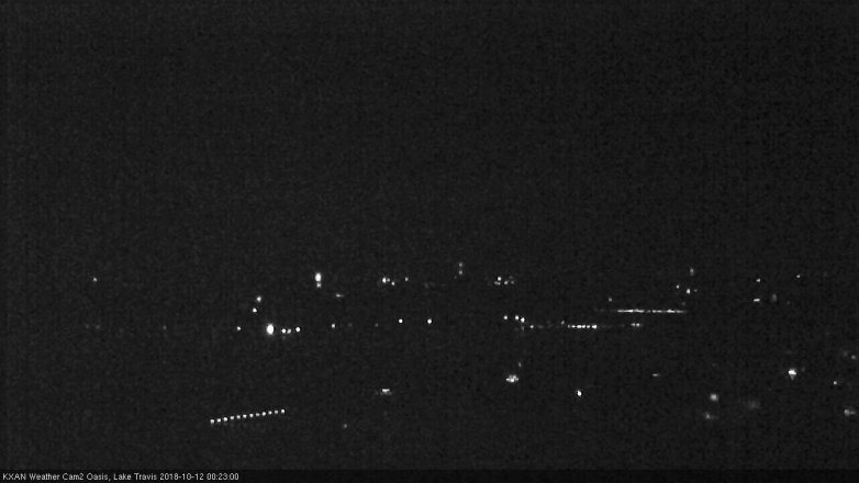 Lake Travis webcam, October 11, 2018 11:25 PM CT