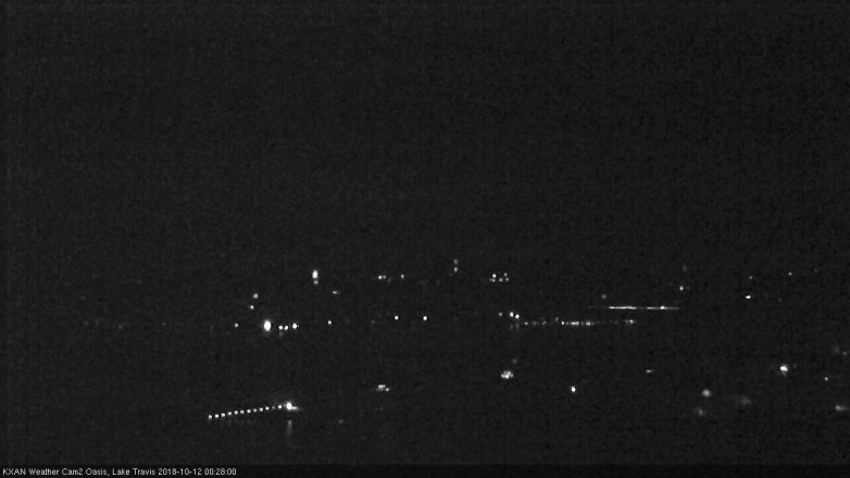 Lake Travis webcam, October 11, 2018 11:30 PM CT