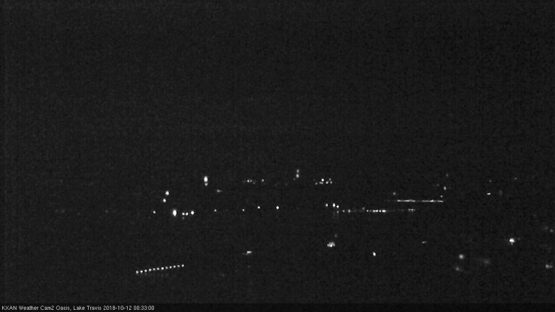 Lake Travis webcam, October 11, 2018 11:35 PM CT