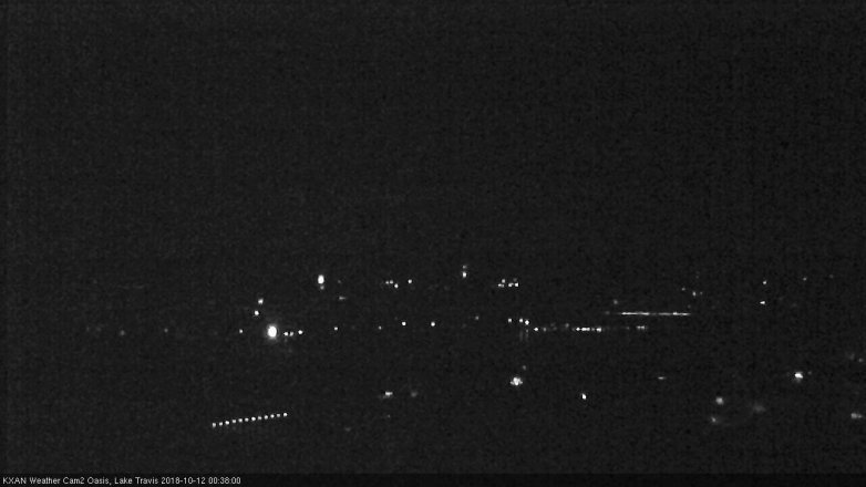 Lake Travis webcam, October 11, 2018 11:40 PM CT