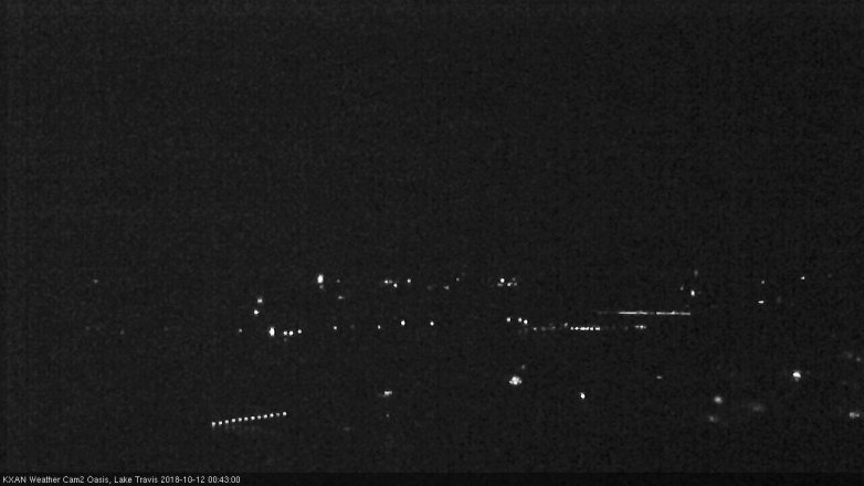 Lake Travis webcam, October 11, 2018 11:45 PM CT