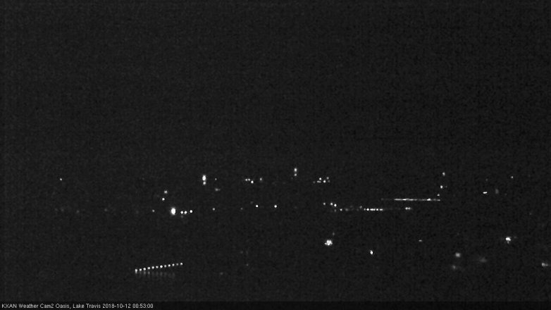 Lake Travis webcam, October 11, 2018 11:55 PM CT