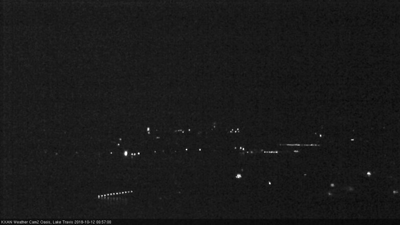 Lake Travis webcam, October 11, 2018 12:00 AM CT
