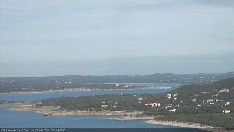 Lake Travis webcam, October 12, 2018 9:00 AM CT