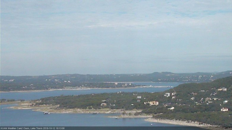 Lake Travis webcam, October 12, 2018 9:15 AM CT